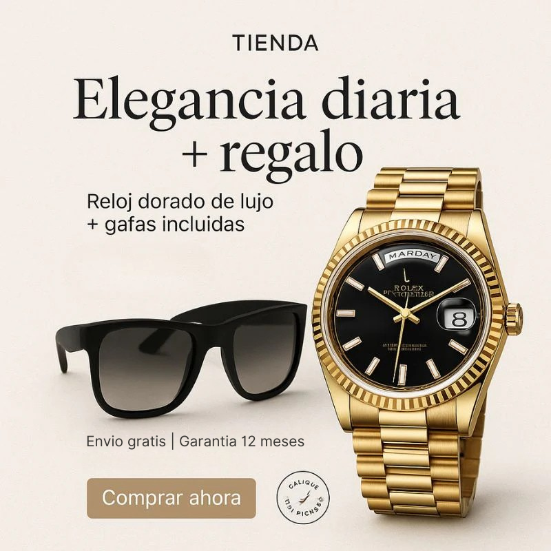 RЕLОJ RОLЕХ DАΥ DАТЕ + GАFАЅ RАΥВАΝ DE REGALO - PROMOCION CIERRE DE LA TIENDA